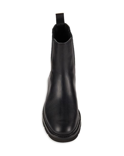 Vince Black Ryker Leather Ankle Chelsea Boots