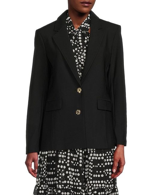 Karl Lagerfeld Black Two Button Blazer