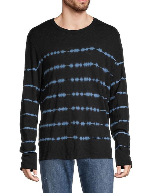 ATM Tie dye Striped T shirt in Black for Men Lyst