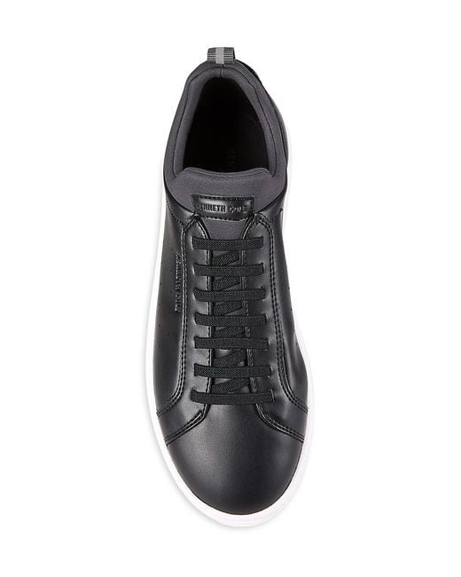 Kenneth Cole Black Knnevel Logo Low-Top Sneakers for men