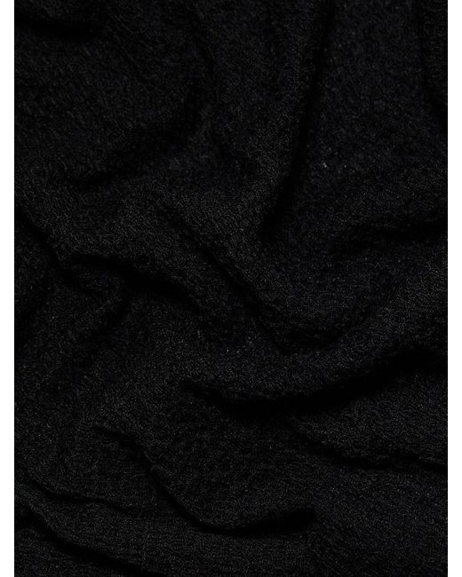 FRAME Black Mesh Mock Turtleneck Sleeveless Maxi-Dress