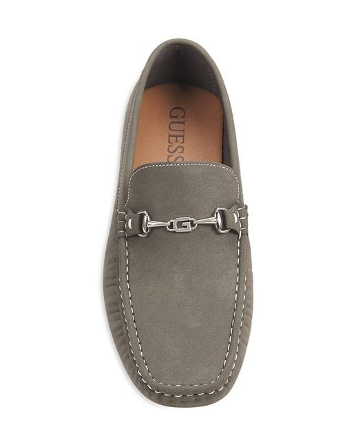 Guess Black Ansto Bit Driving Loafers for men