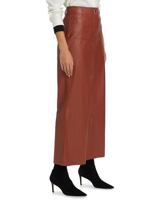 If Only Studio Black Faux Leather Wide-Leg Pants
