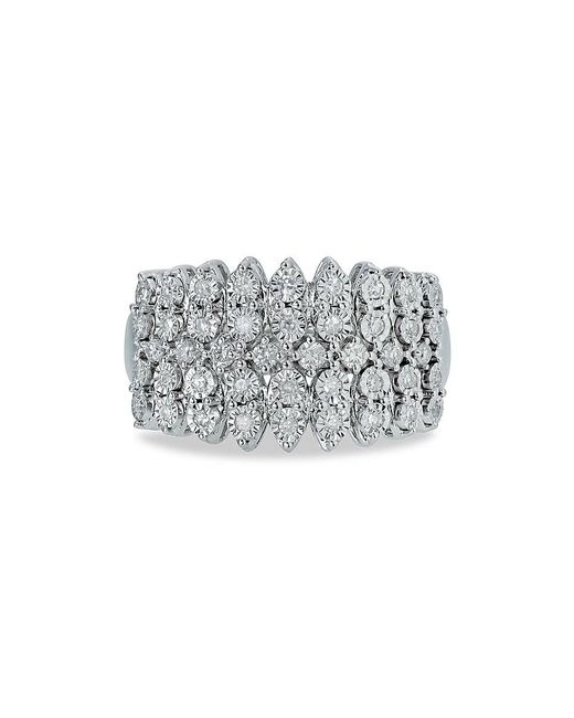 Effy ENY Gray Sterling & 0.30 Tcw Diamond Ring