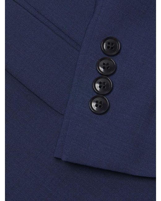 Calvin Klein Blue Wool-Blend Skinny Slim-Fit Suit for men