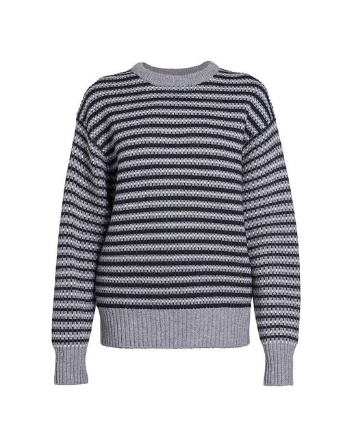 J.W. Anderson Gray Wool Striped Jumper