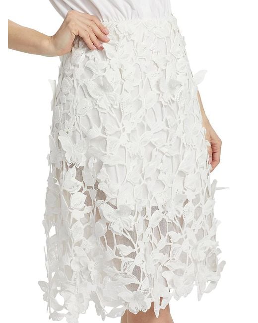 Jonathan Simkhai White Colette Mixed-Media Midi-Dress