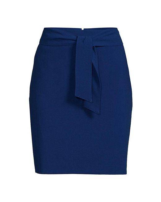 DKNY Blue Belted Mini Skirt