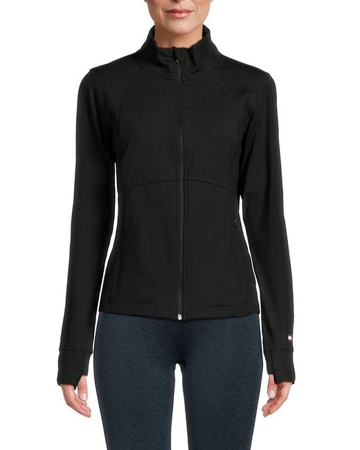 Tommy Hilfiger White Thumbole Active Zip Jacket