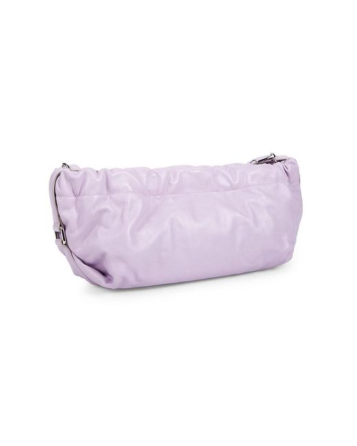 Alexander McQueen Purple Bundle Leather Shoulder Bag