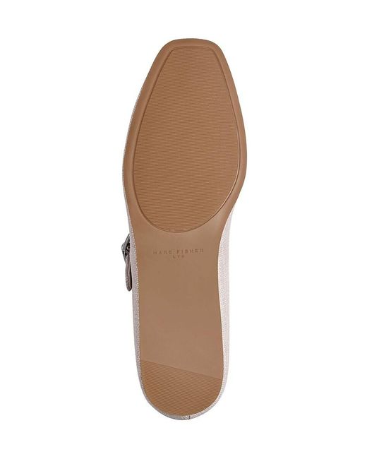 Marc Fisher White Lailah Textured Mary Janes
