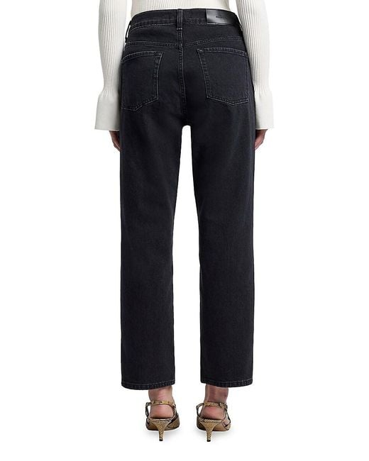 7 For All Mankind Black Logan Stovepipe Jeans