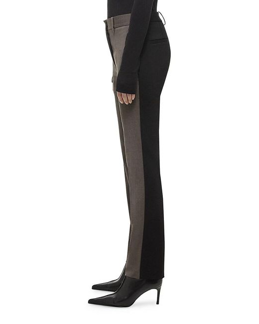 Helmut Lang Gray Combo Slim Suit Pants