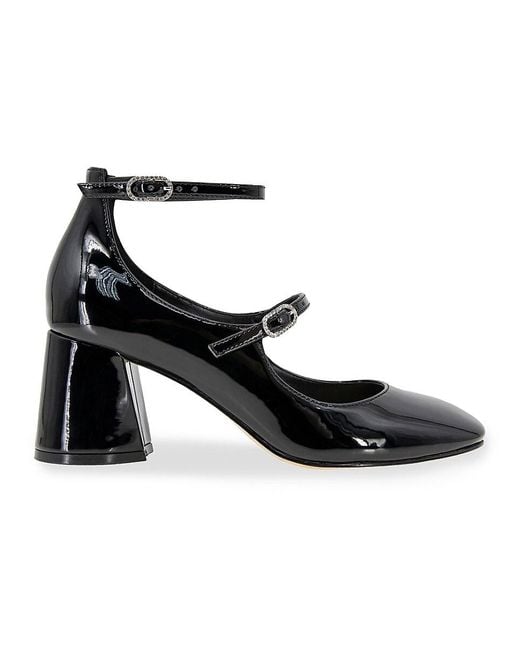 BCBGeneration Black Maxanna Faux Leather Mary Jane Pumps