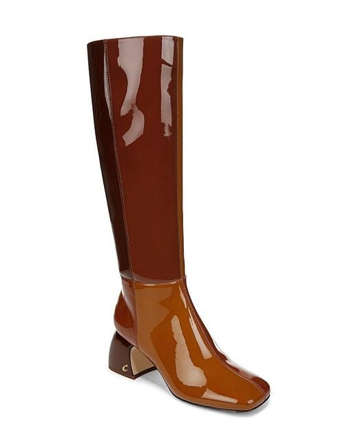 Circus by Sam Edelman Brown Oaklyn 60Mm Colorblocked Knee High Boots