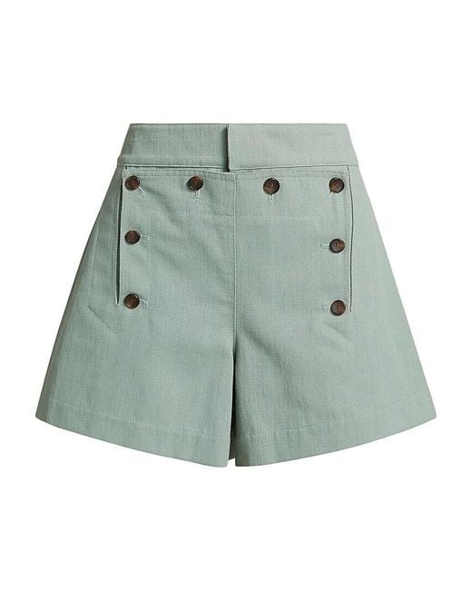 A.L.C. Green A. L.C. Lucas Button-Tab Shorts