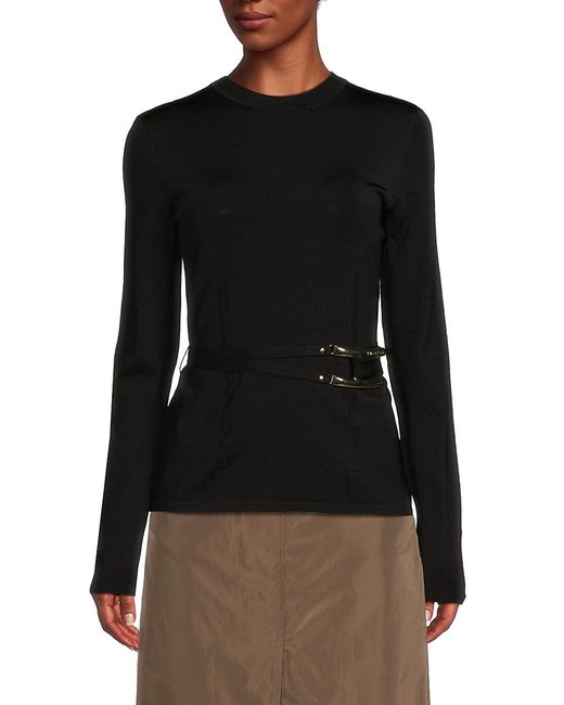 black belted top
