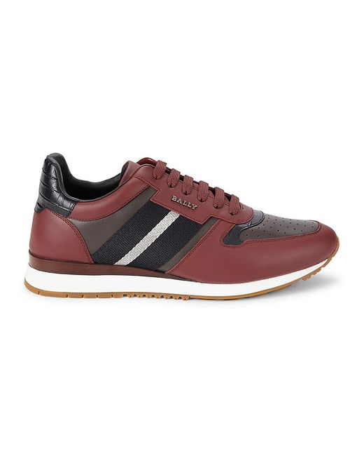Bally red sneakers discount