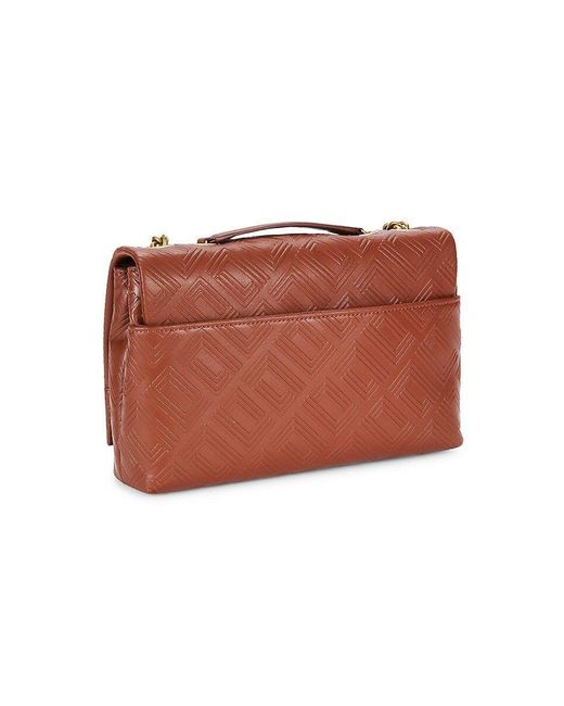 Karl Lagerfeld Lafayette Leather & Chain Shoulder Bag in Brown Lyst