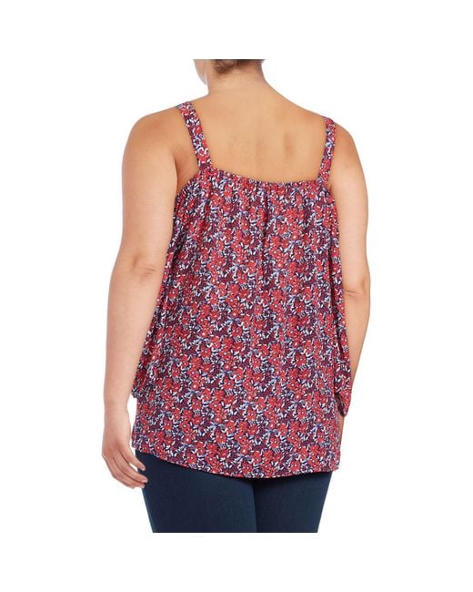 NYDJ Embroidered Peasant Blouse Tassels White Red Cotton NWT $108 Size Medium