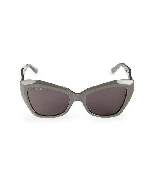 Balenciaga Gray 56mm Cat Eye Sunglasses