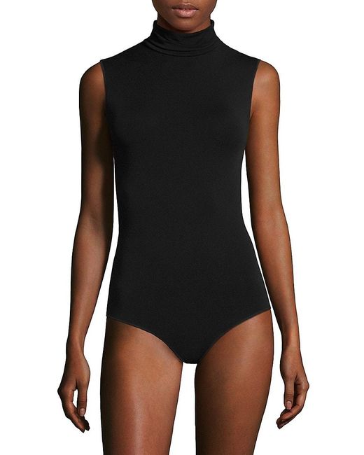 Wolford Black Seamless String Bodysuit