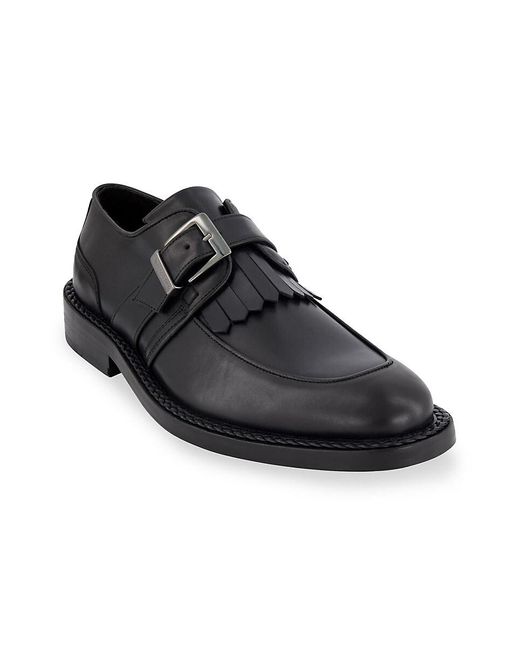 Karl Lagerfeld Black Label Kilted Monk Strap Shoes for men