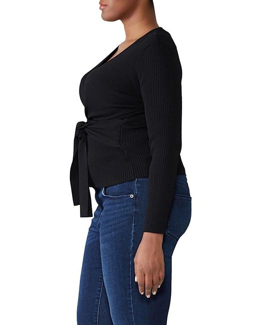 Belted wrap shop sweater