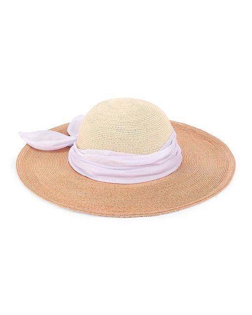 Eugenia Kim Pink Honey Bow Trim Sun Hat