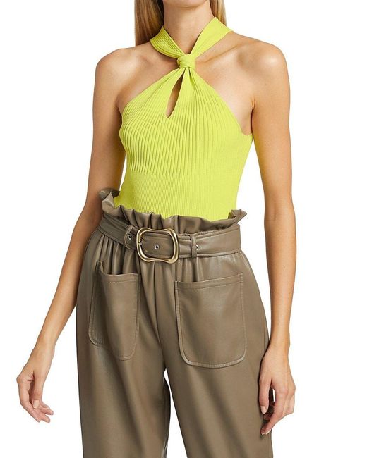 Rib knit shop halter top