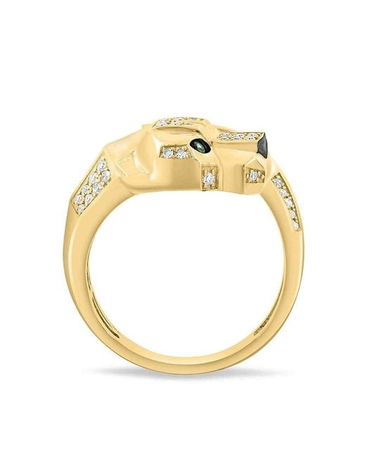 Effy Metallic 14k Yellow Gold, Diamond & Tsavorite Ring