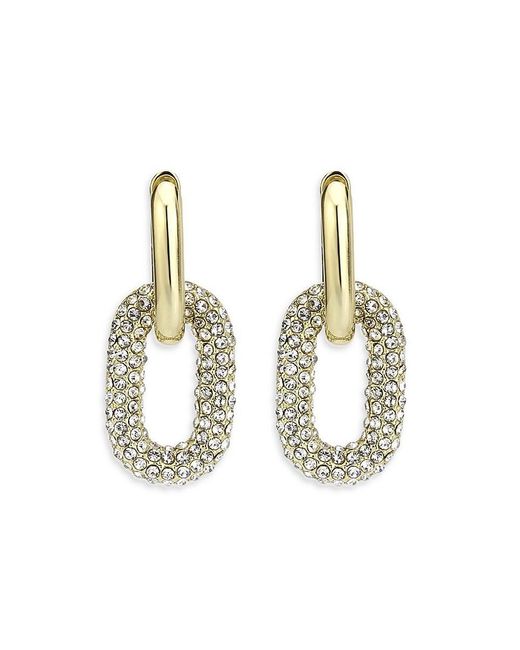 SAVIENE Metallic Color Wheel Cubic Zirconia Link Drop Earrings