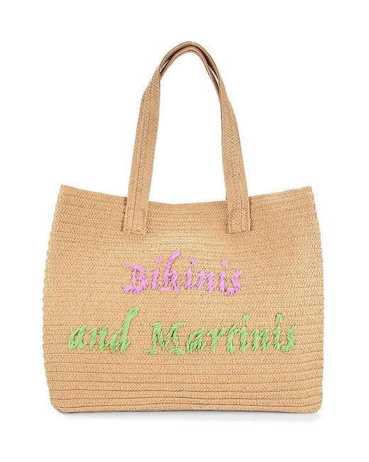 Collection 18 Natural Straw Tote Bag