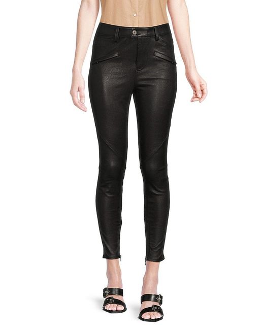 Etienne Marcel Black Flat Front Ankle Pants