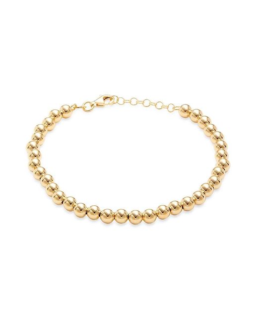 Saks Fifth Avenue Metallic 14k Yellow Gold Beaded Bracelet