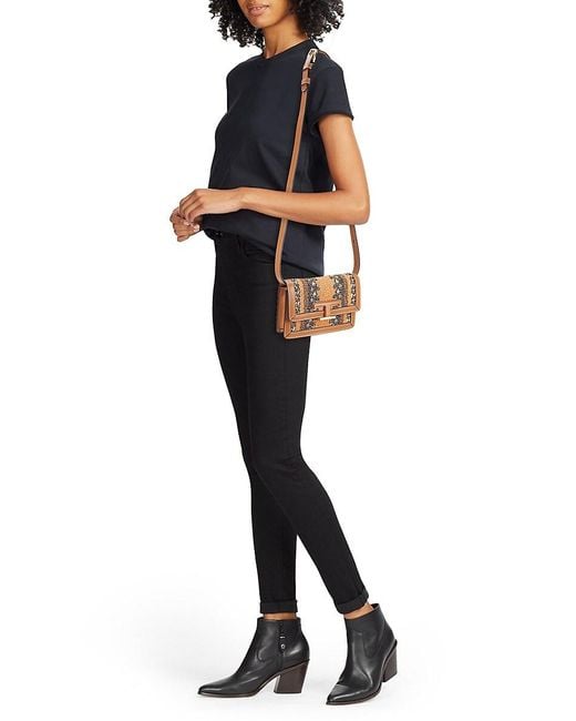Tod's Brown Woven Shoulder Bag