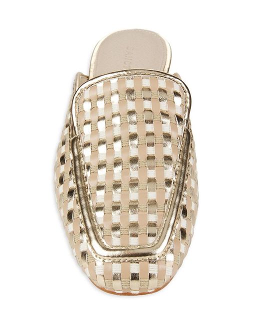 Sanctuary White Moc Toe Mules