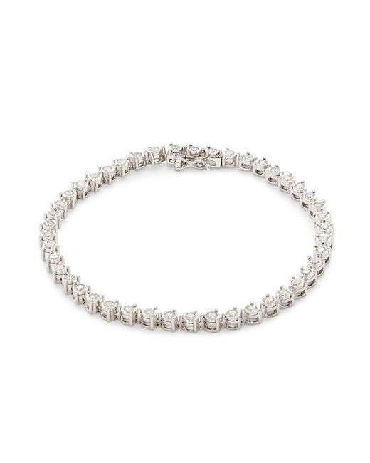 Saks Fifth Avenue 14k White Gold & 2.00 Tcw Diamond Tennis Bracelet in