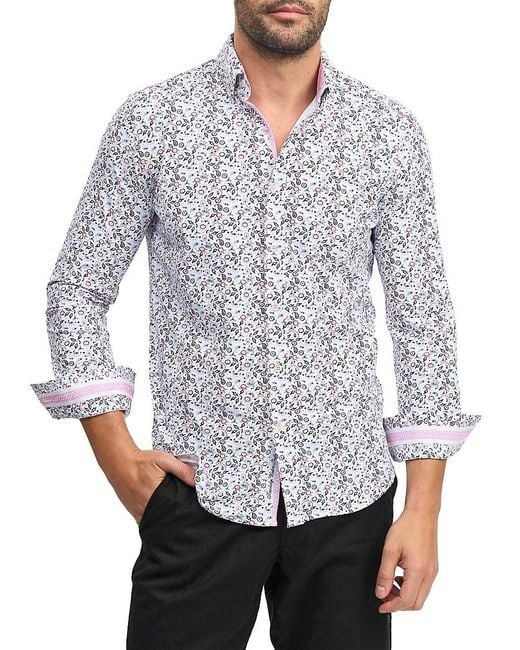 Robert Graham Gray Avalos Printed Shirt for men