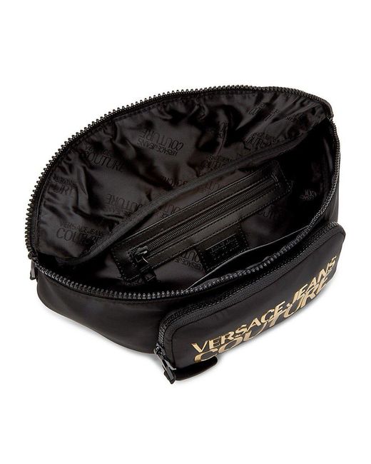 Versace Jeans Couture Range Iconic Logo Belt Bag in Black for Men Lyst