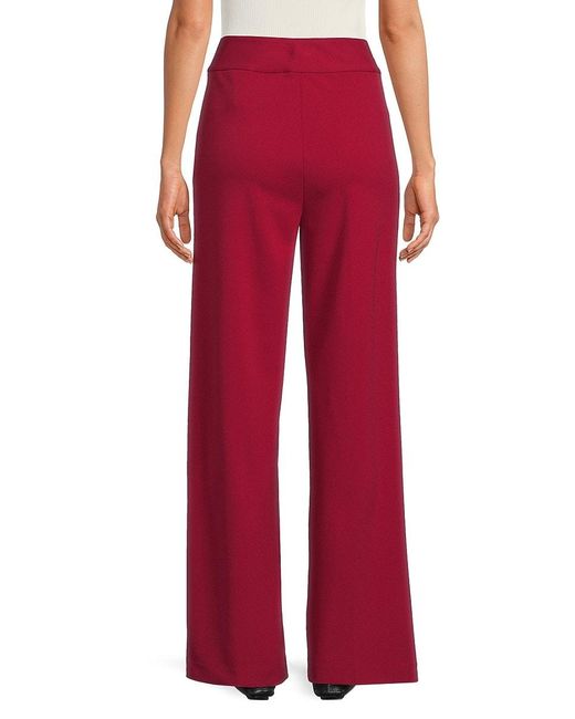 Calvin Klein Flat-front Flared Pants