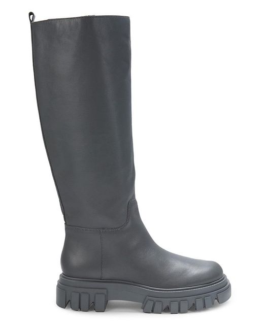 Marc Fisher Mlmalena Tall Lug Boots in Grey | Lyst UK
