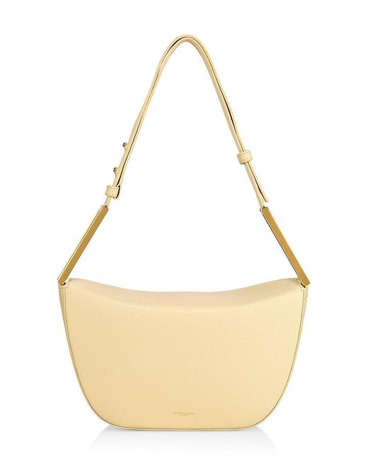 DeMellier London Natural Bergen Leather Shoulder Bag