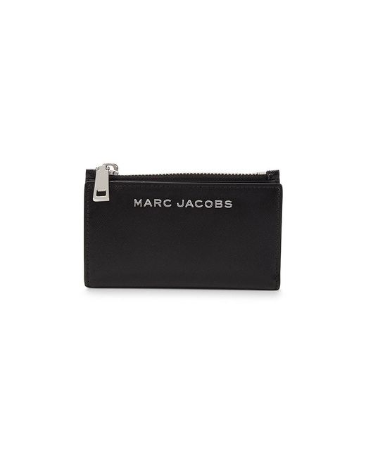 Marc Jacobs Black Logo Textured Bifold Wallet