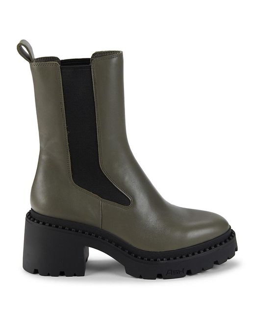 Ash Black Nile Leather Chelsea Boots