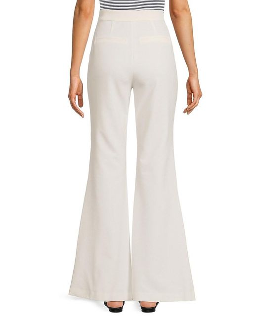 A.L.C. White A. L.c. Anders Flat Front Flared Pants