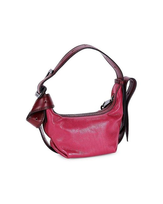Zadig & Voltaire Le Cecilia Leather Hobo Bag in Pink | Lyst