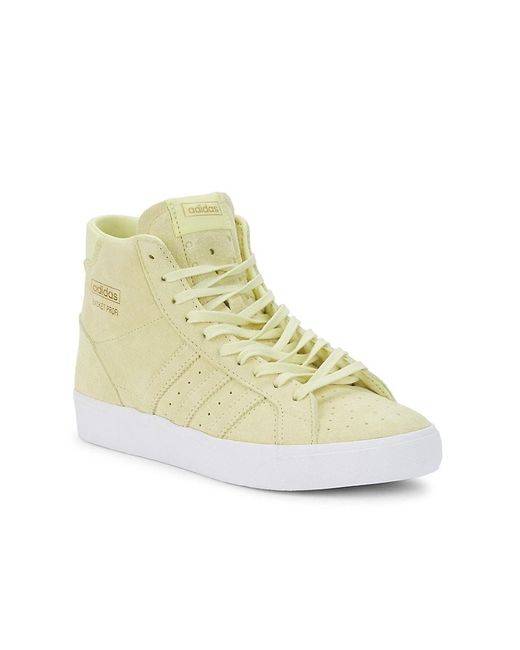 adidas Basket Profi Suede High-top Sneakers in Yellow - Lyst