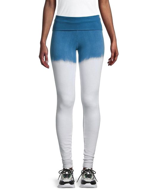 Cotton Tie-dye Scrunchy-leg Leggings 