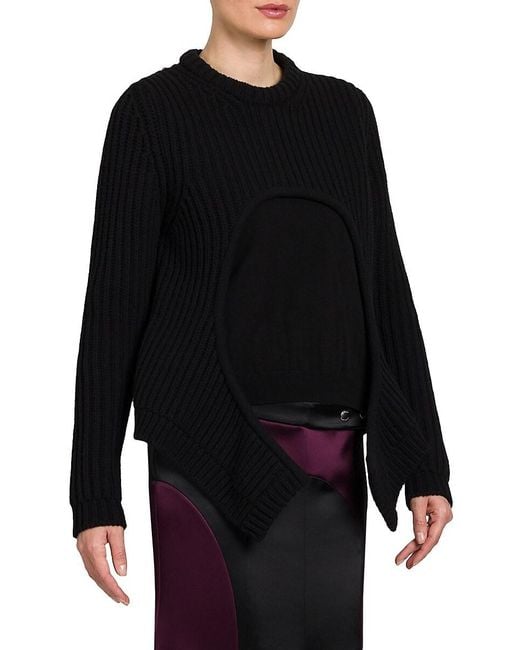 Off-White c/o Virgil Abloh Black Layered Crewneck Sweater